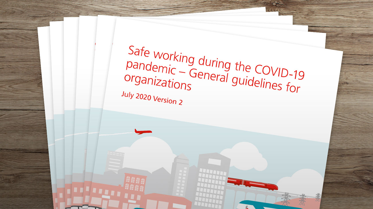 BSI - Safe working during the COVID-19 pandemic - guidance front cover