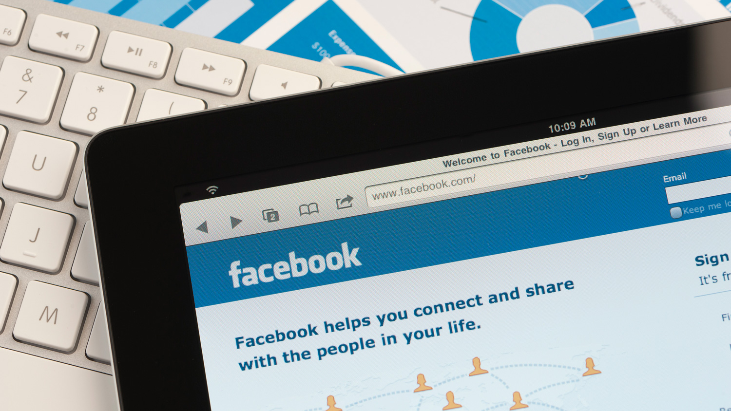 The Facebook social media platform