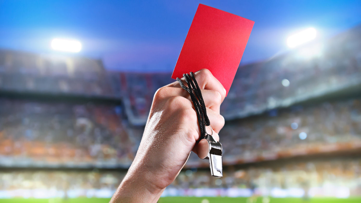 A football red card