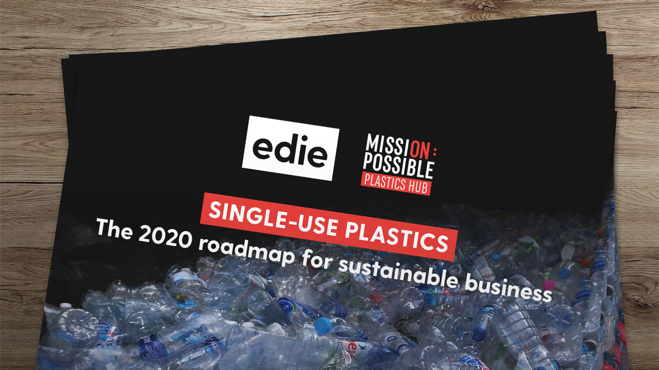 An image of edie's report on single use plastics