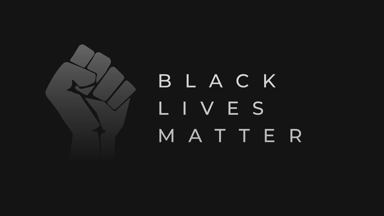A clenched fist symbolising the BLM movement